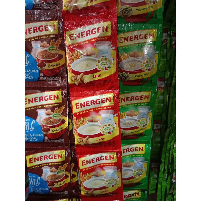 [34 gram x 10] energen renteng/sachet