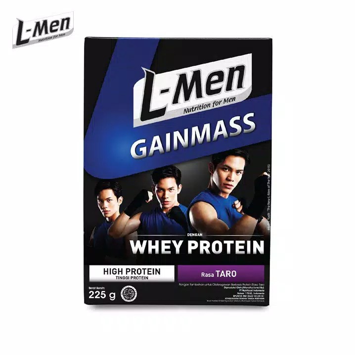 L-men Gainmass Taro 225gr - Lmen susu bubuk - susu penambah massa otot