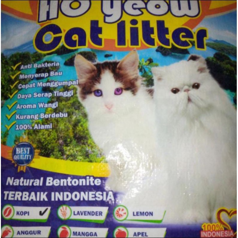 Pasir wangi kucing HO YEOW all varian aroma 25liter