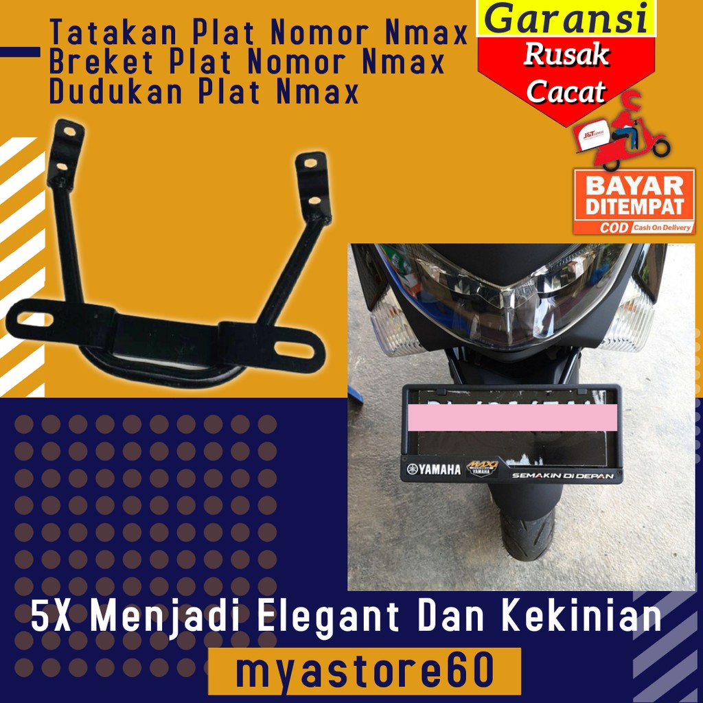 Bracket Breket Tatakan Plat Nomor Nmax Breket Plat Nomor Nmax Dudukan Plat Yamaha Nmax Old Lama