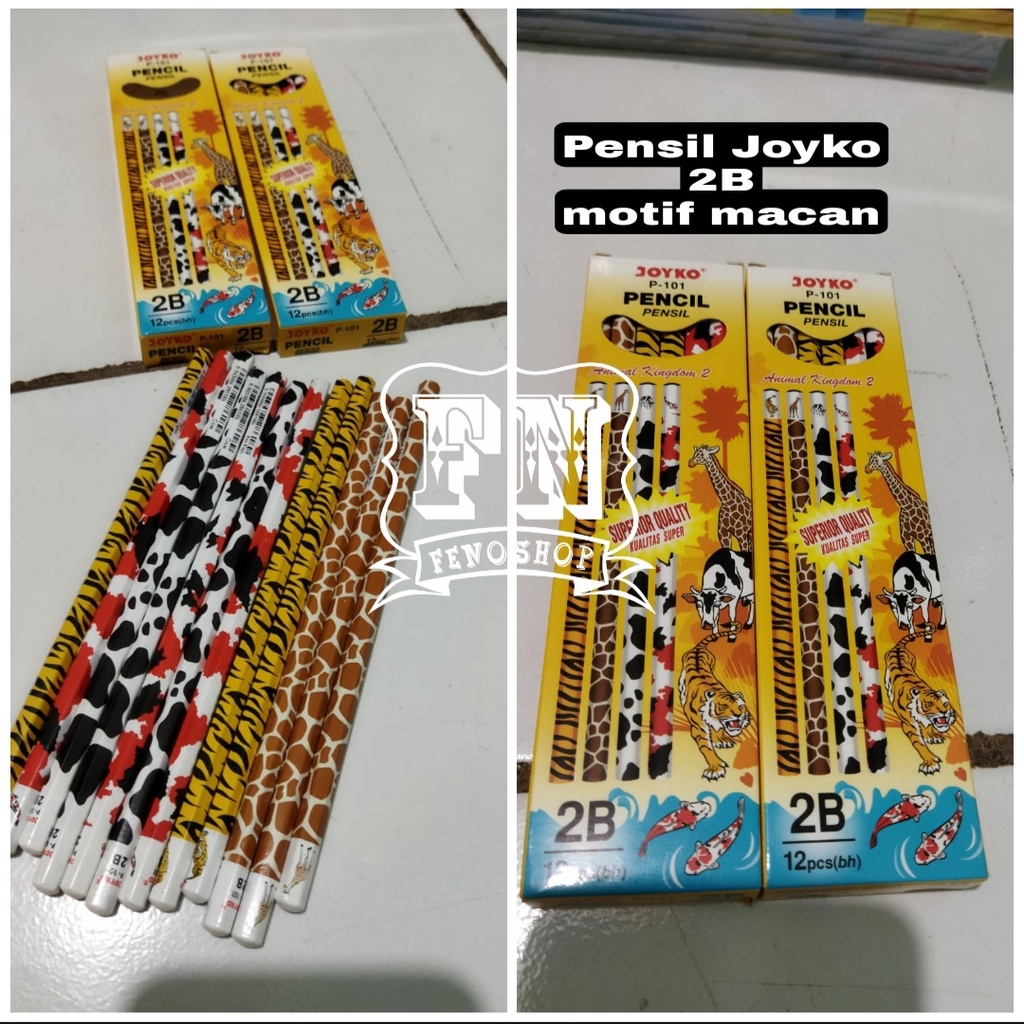 

Joyko Pencil P-101 (2B) Animal Kingdom - 12 Pcs