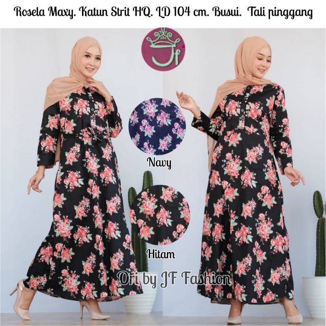 Gamis katun stretch PAYUNG //JF654