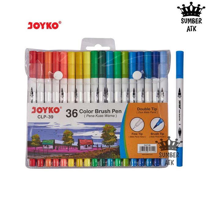 

(BISA COD) Color Brush Pen Pena Kuas Warna Joyko CLP-39 36 Warna Color BERKUALITAS Kode 1065