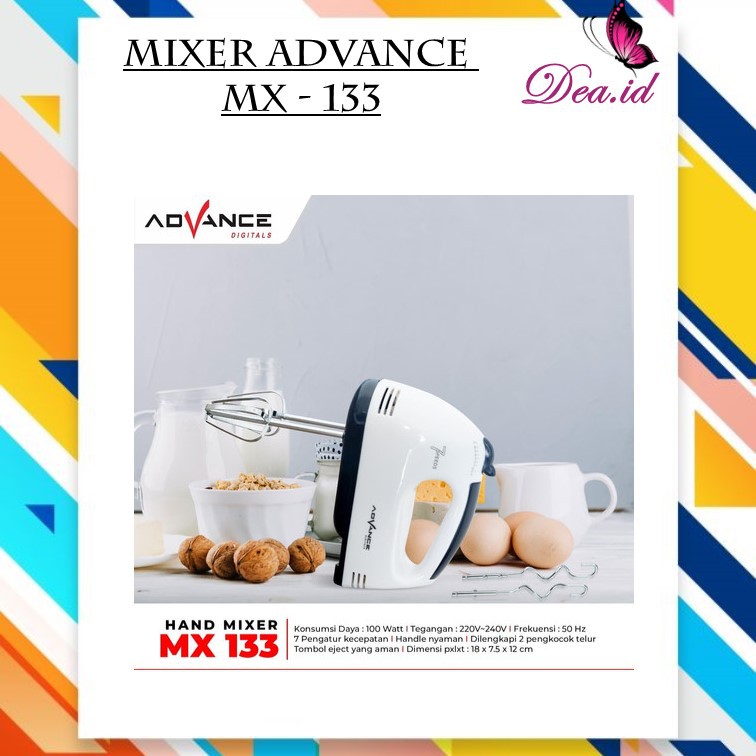 [DEASHOP] MIXER MX133 / HAND MIXER KUE / ALAT PENGADUK ADONAN KUE / MIXER MURAH MERIAH