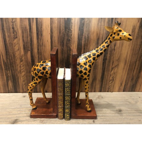 

LEATHER BOOKEND GIRAFFE 14 CM X 40 CM X 42 CM / BOOKEND / PEMBATAS BUKU / PENJEPIT BUKU / SEKAT BUKU