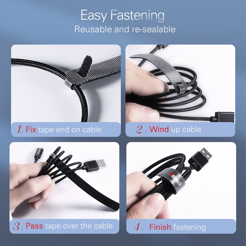 Cable Organizer Wire Winder Tempat Kabel 14cm Untuk Mouse Cord Earphone HDMI Aux USB Cable Management Pelindung Kabel Kawat