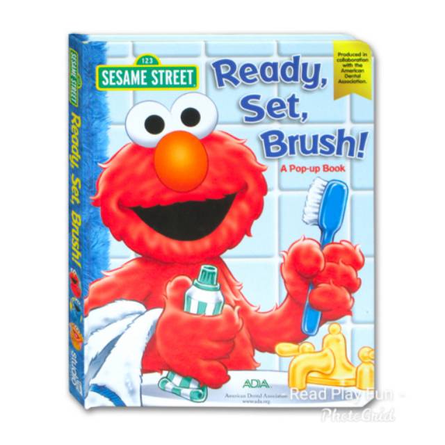 Sesame Street Ready, Set, Brush Book with Pull-Tabs, Pop-Up and More Interactive Features