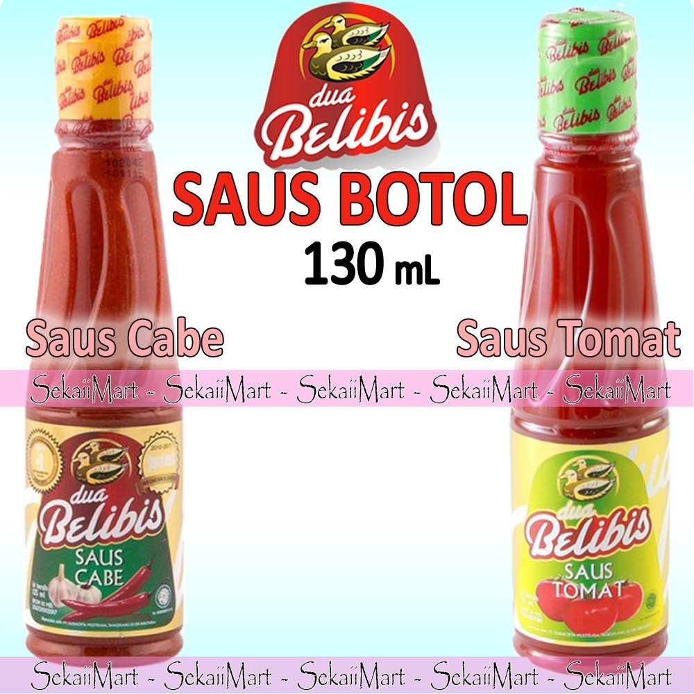 

DUA BELIBIS Saus Cabe / Tomat Kemasan Botol 130ml Pet Kecil - Chili / Tomato Sauce 2 Belibis
