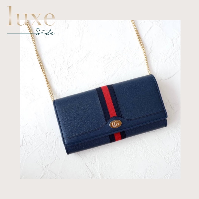 Gucci Leather Stripes WOC Wallet On Chain