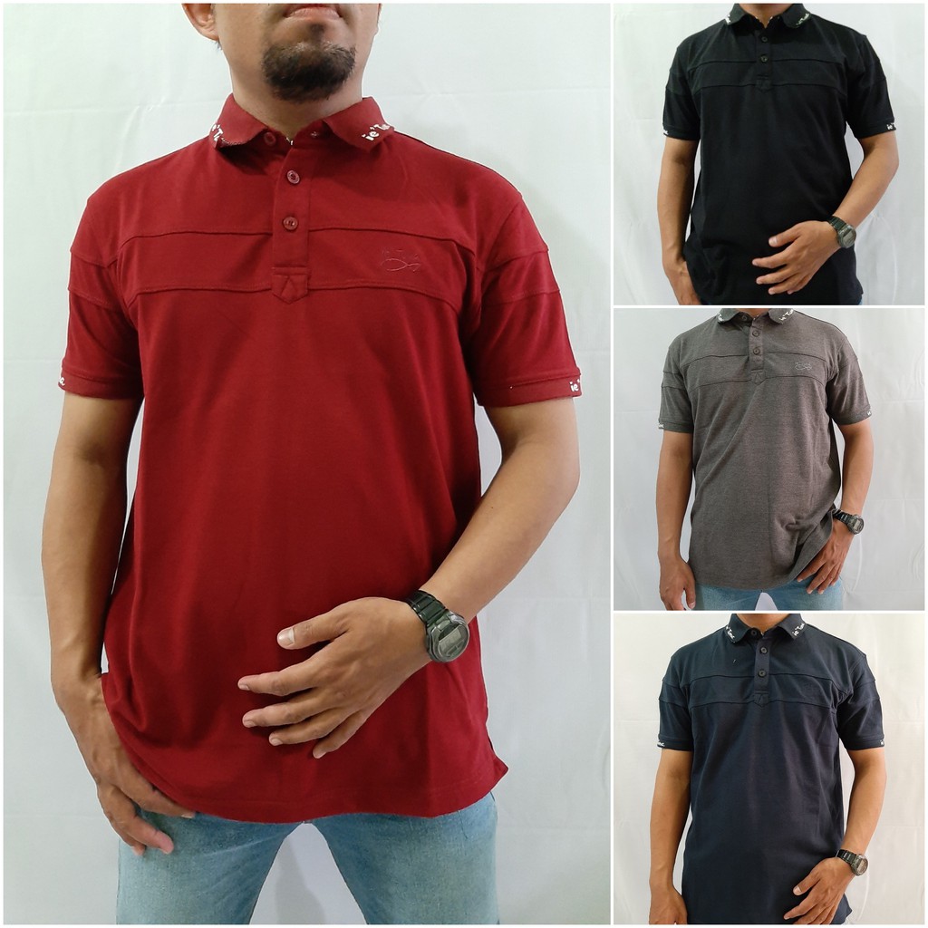 Original Shirt Ie Tuna Kerah/ Kaos Kerah Pria Formal Size M L XL