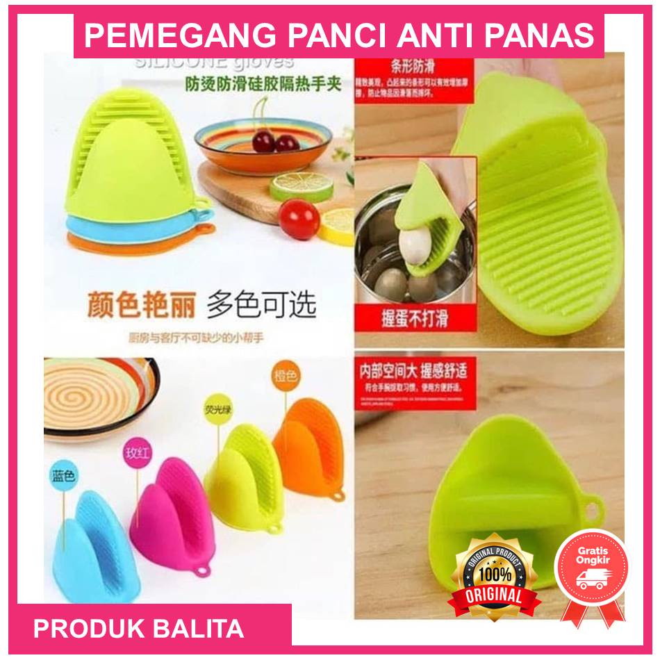 Pemegang Panci Anti Panas Sarung Tangan Silikon Silicone Gloves Oven