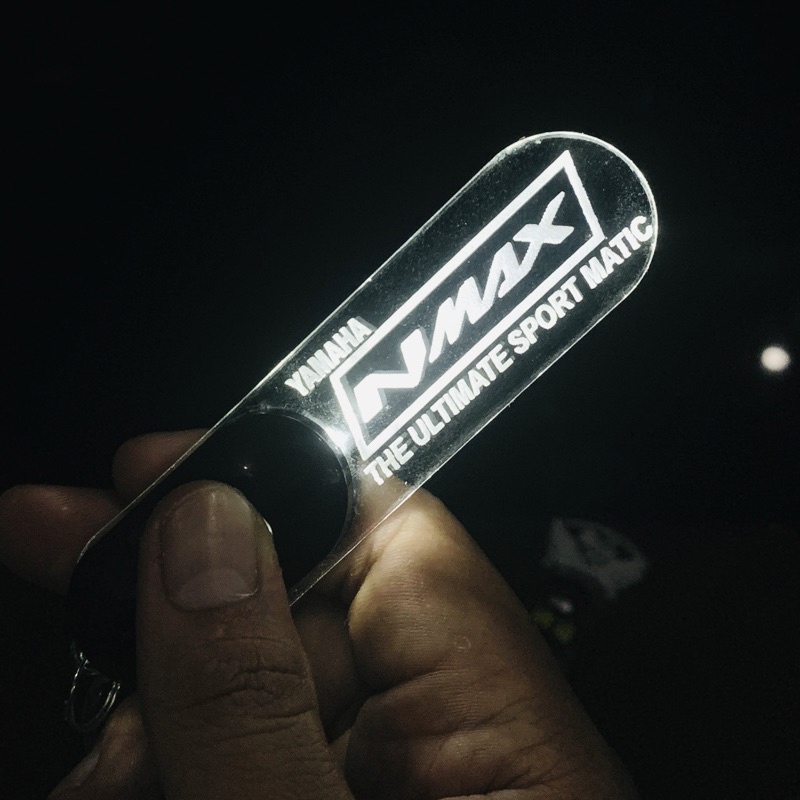 Gantungan Kunci Unik Led Custom siul-putih