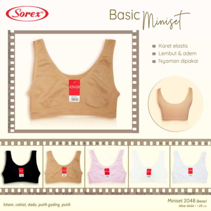 sorex miniset anak bra anak dan remaja untuk usia 9 - 12 y