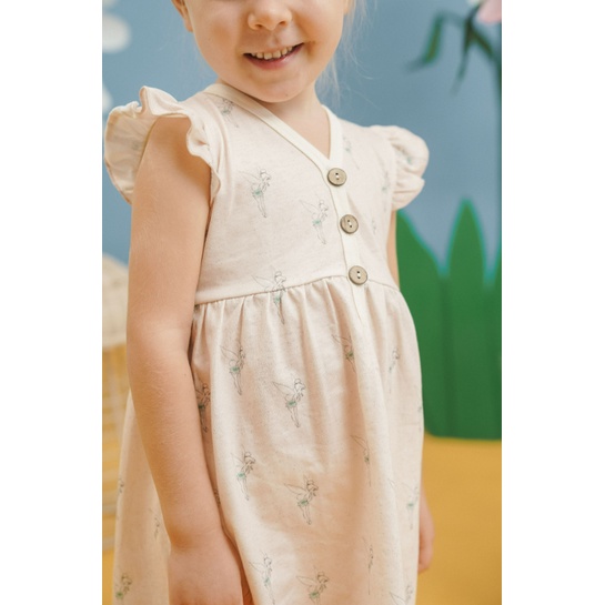 Bohopanna 0-6 Tahun Dress Anak Perempuan Ruffle Dress Extra Soft  CBKS