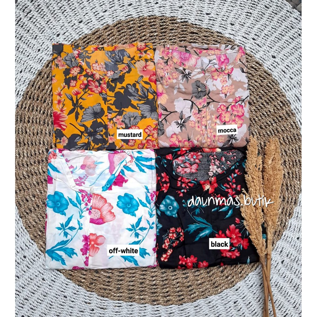 1KG MUAT 4PCS | SYIFANA MAXY GLAMOUR DRESS SUMMER FLORAL MOTIF HITS SELEBGRAM