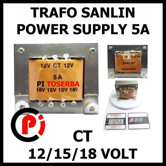 SANLIN Trafo 5A CT 18V Transformator Power Supply Step Down 18 Volt