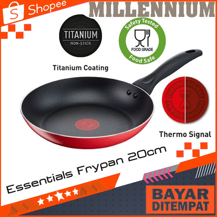 Wajan Tefal Essentials Frypan 20 cm / Anti Lengket Tefal 20cm