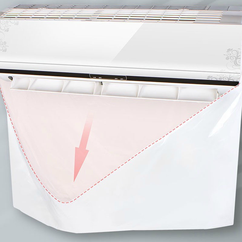 Cover Pelindung Air Ac Sekali Pakai Warna Transparan