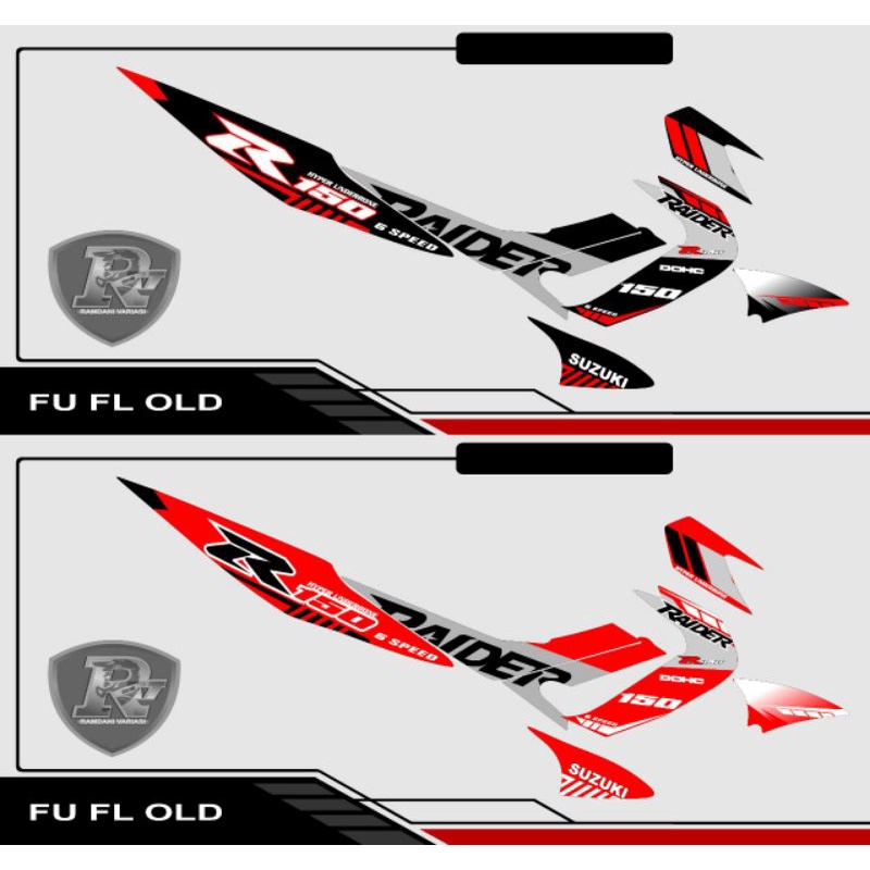 Stripping Variasi satria Fu old/ sticker variasi Suzuki Satria Fu lama F150 terbaru