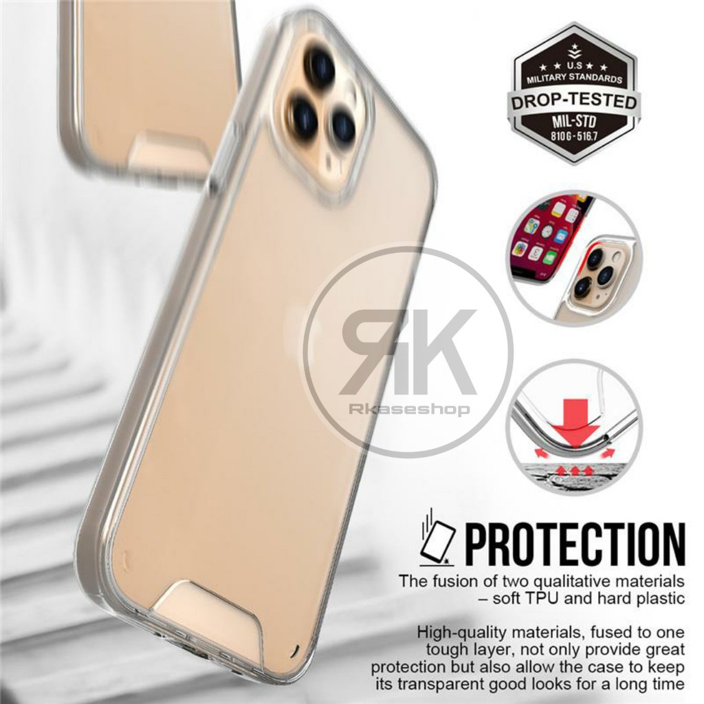 Military SPACE IPHONE 11 12 13 14 PRO MAX 14 Plus 12 13 Mini X XR XS MAX 7+ 8+ 7 8 CLEAR CASE CASING COVER