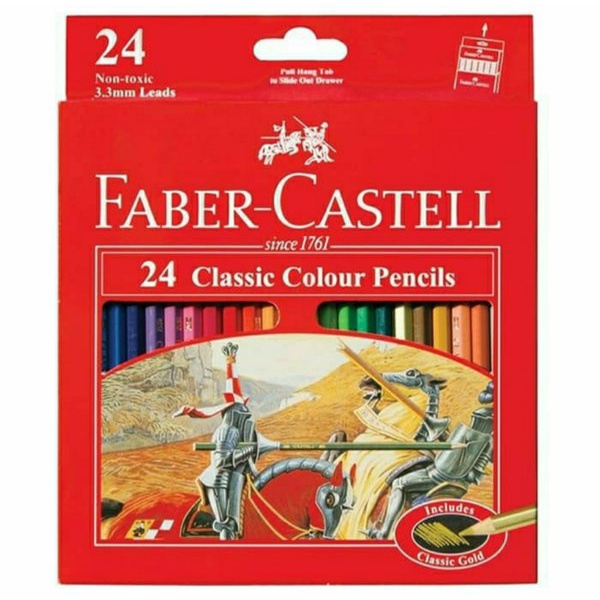 

PENSIL WARNA FABER CASTELL CLASSIC 24 WARNA