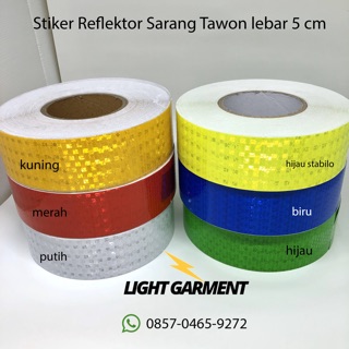 Stiker Reflektor KIR Dishub Skotlet Pemantul Cahaya Sarang Stiker Reflektor KIR Dishub Skotlet Pemantul Cahaya Sarang