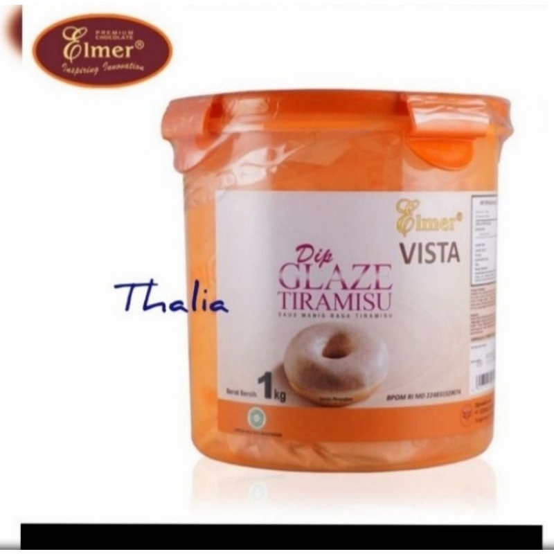 

ELMER GLAZE TIRAMISU 1KG TOPPING/ISIAN UNTUK DONAT/ROTI/CAKE DLL
