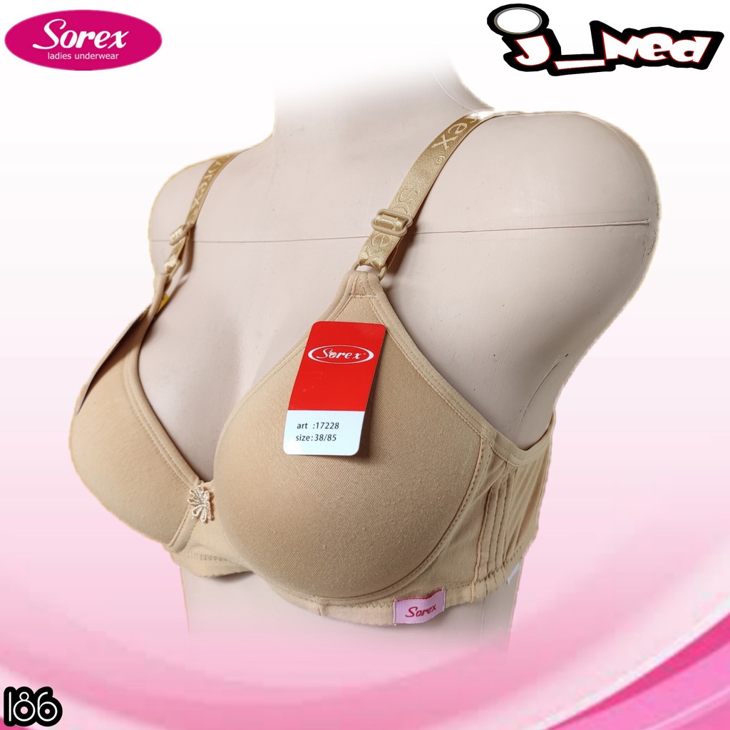 J186 BRA SOREX BUSA TANPA KAWAT BH/BRA SOREX 17228 BRA WANITA SOREX