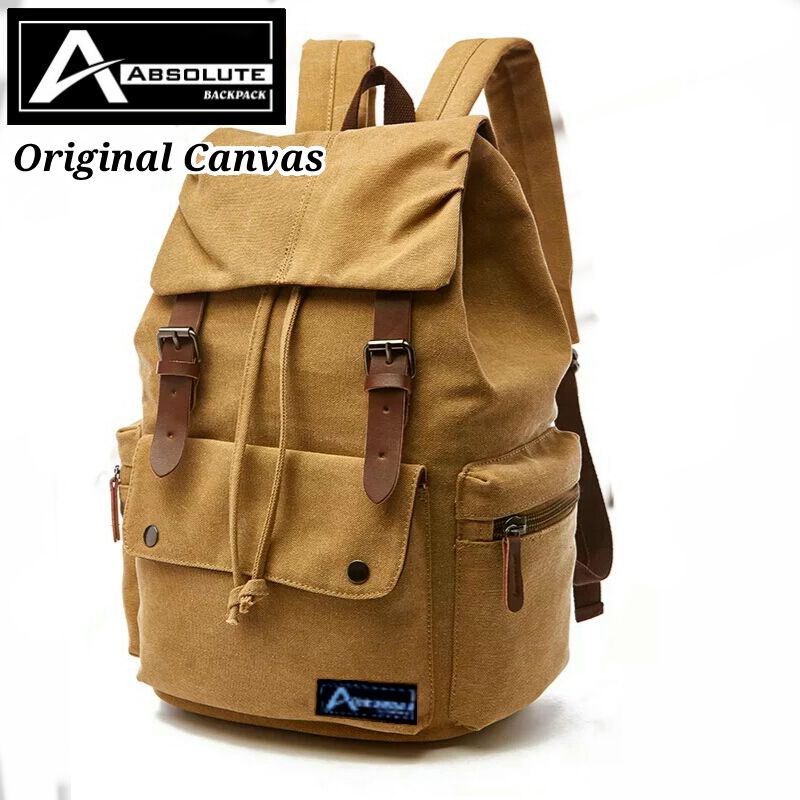 ABSOLUTE Klub New Arrival - Tas Ransel Canvas II Backpack Up to 15 inc - Tas Pria Tas Ransel Sekolah-1