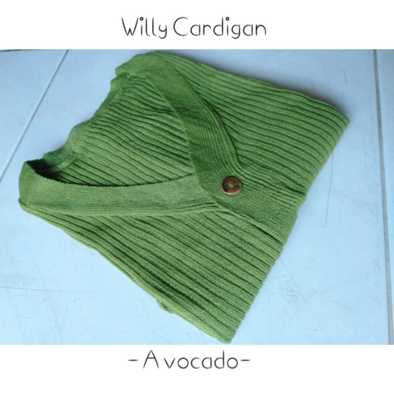 Willy Cardigan Crop | Cardigan Button Kancing Batok