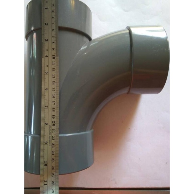 ➽ Sambungan Pipa Paralon Tee Yee T Y / Large Radius Tee 4 " ✶