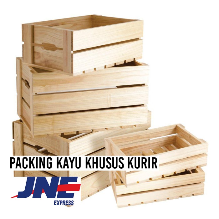 

Packing kayu khusus kurir JNE