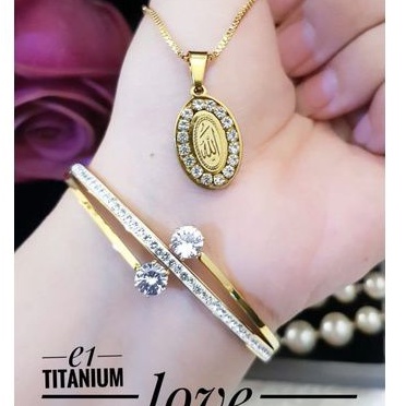 set tetanium perhiasan wanita KK16