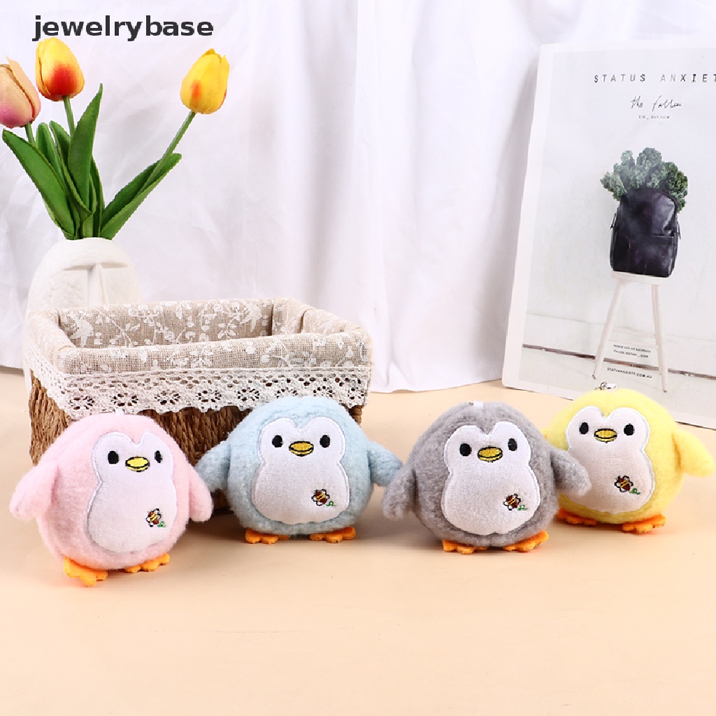 (jewelrybase) Gantungan Kunci Boneka Penguin Bahan Plush Ukuran 9cm