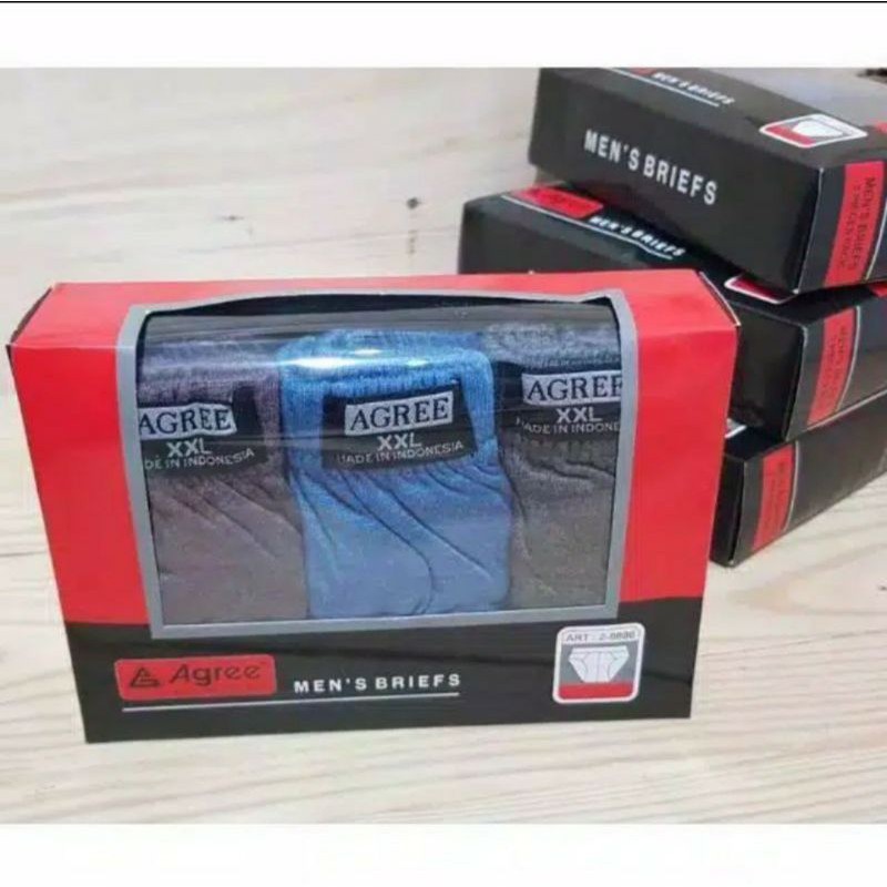 CD AGREE BOX ISI 3 / Celana Dalam Box Agree