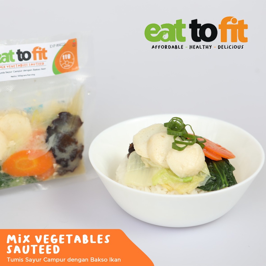 FROZEN FOOD MAKANAN DIET EAT TO FIT MIX VEGETABLE SAUTEED - 100 gr