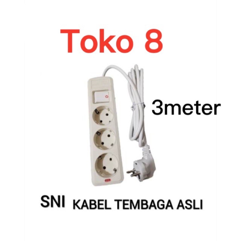 READY STOCK STOPKONTAK ARDE 3LB 4LB 5LB KABEL 3M TERMINAL KUNINGAN SNI DISKON