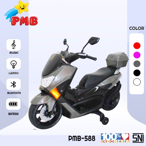 Mainan Motor Aki Anak Nmax PMB M588 / Mainan Motor Aki/ Mainan Motor-Motoran Anak/ Mainan Motor ACCU/ Motor Aki Anak 588P PMB