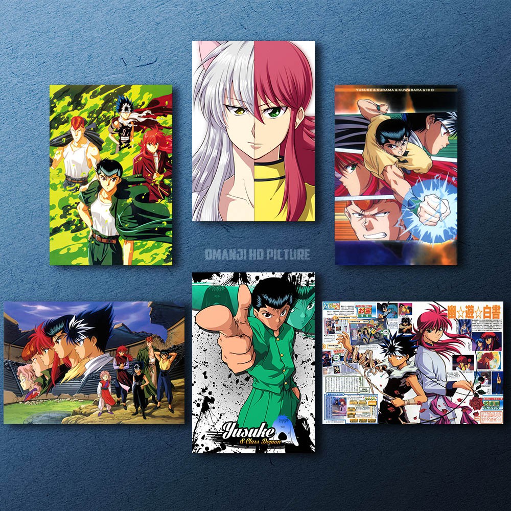 POSTER KAYU ANIME YUYU HAKUSHO / HIASAN DINDING ANIME YUYU HAKUSHO / PAJANGAN DEKORASI WALLDECOR