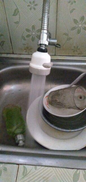 Sambungan Kran Wastafel Cuci Piring Shower 360 Derajat 3 Mode Spray