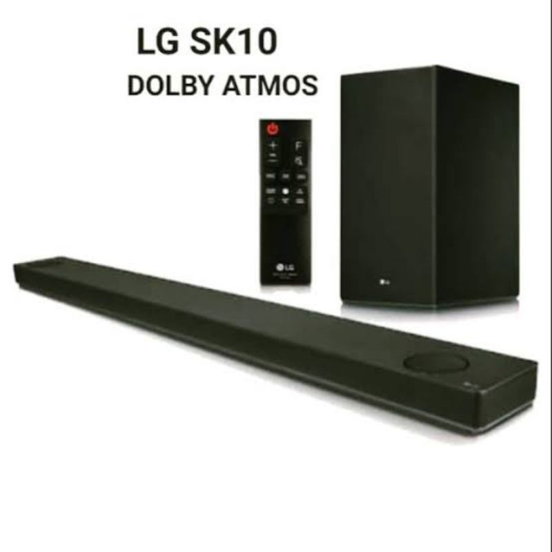 LG SOUNDBAR SK10Y DOLBY ATMOS WIRELESS  SUBWOOFER - HDMI BLUETOOTH - 5.1.2 Ch