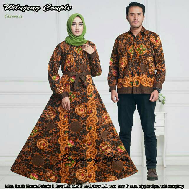 Gamis batik couple suami istri Wilujeng Couple