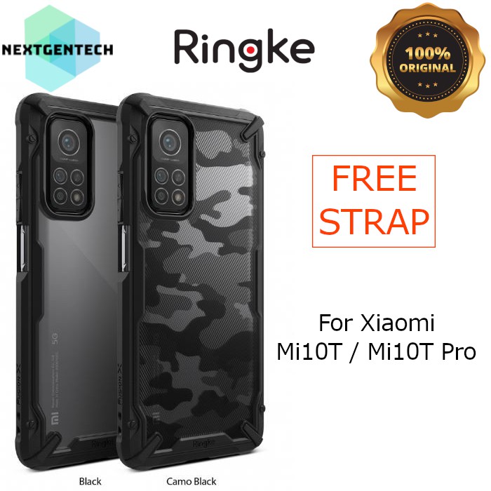 Case Xiaomi Mi 10T Pro / Mi 10T Ringke Fusion X Original Casing Mi10T Pro
