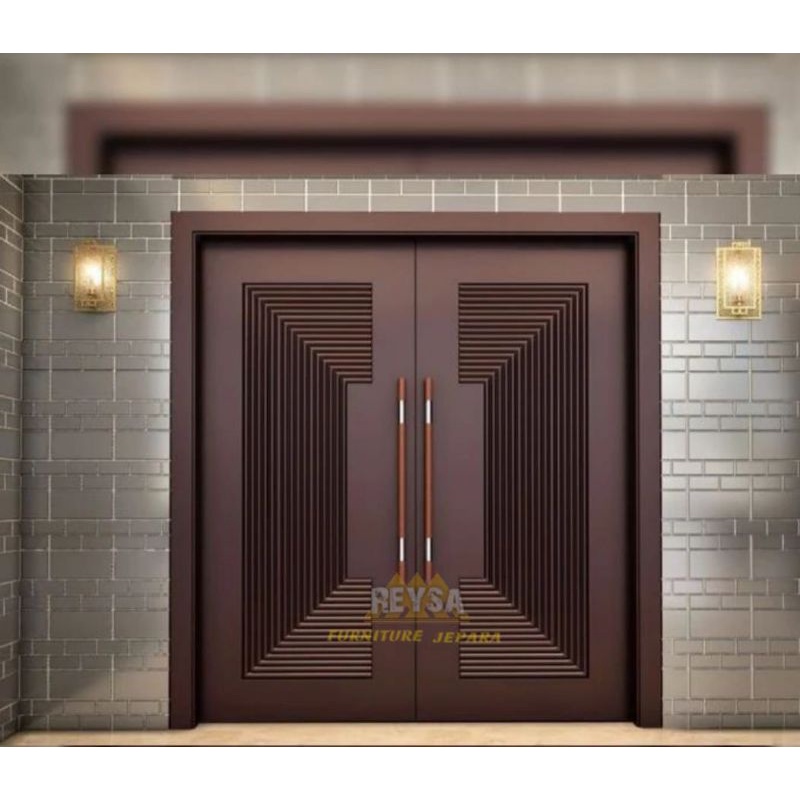 pintu ples kusen pintu kupu tarung jati solid