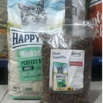 makanna kucing Happy cat mix repack 1kg~makanan kucing happy cat