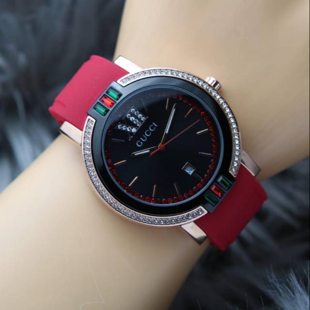 Terlaris  jam tangan wanita GUXXI 8164LV free box & baterai cadangan / Bisa Cod