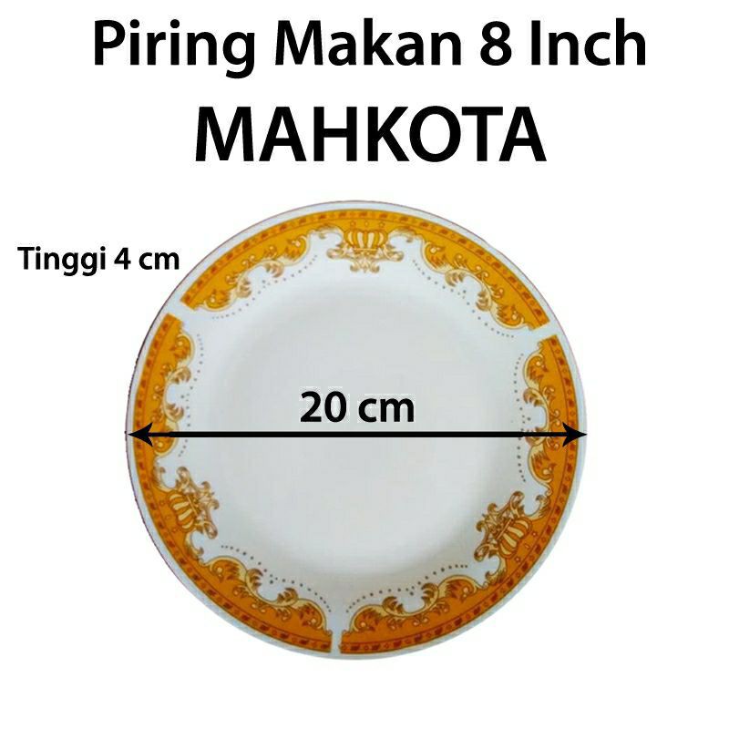 Piring Mahkota keramik