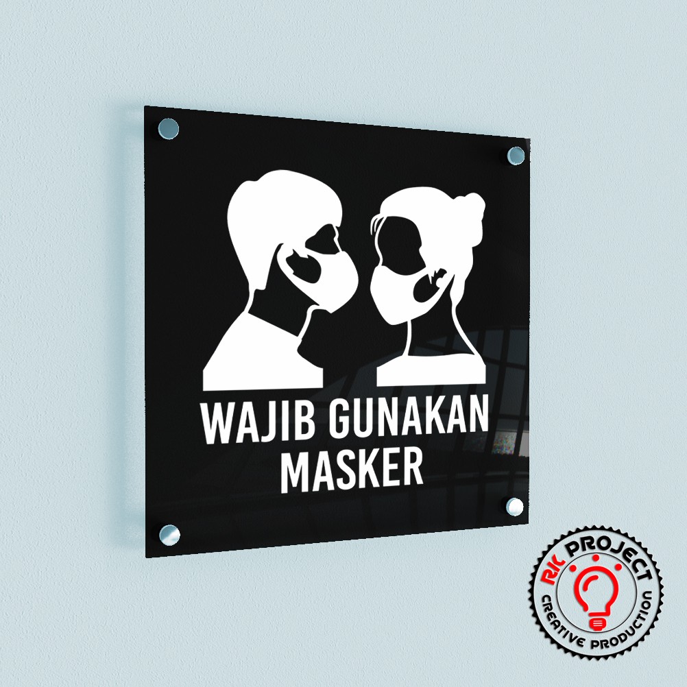 

WAJIB MASKER SIGN BOARD AKRILIK ACRYLIC
