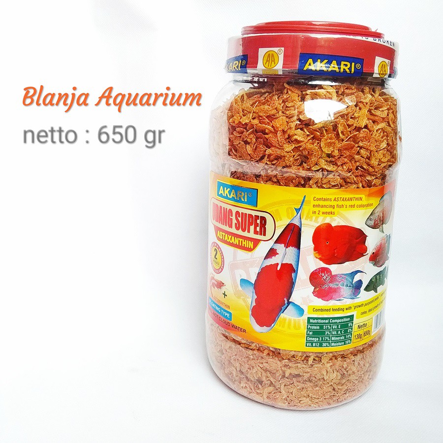 

Udang Kering Super Red Pigment Astaxanthin 650 gr
