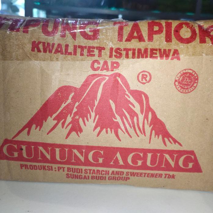 

TEPUNG TAPIOKA SAGU CAP GUNUNG AGUNG 500 GRAM (1 DUS ISI 20 PCS)